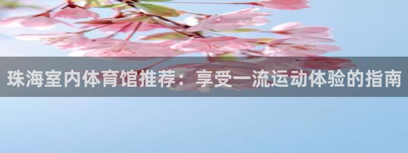 意昂体育3是干嘛的公司：珠海室内体育馆推荐：享受一流