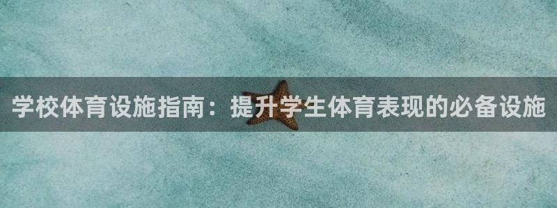 意昂3娱乐是那个系列的台子：学校体育设施指南：提升学