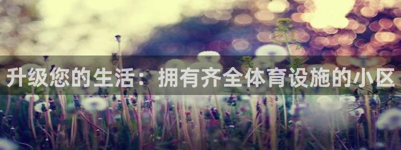 意昂3集团logo：升级您的生活：拥有齐全体育设施的小区 