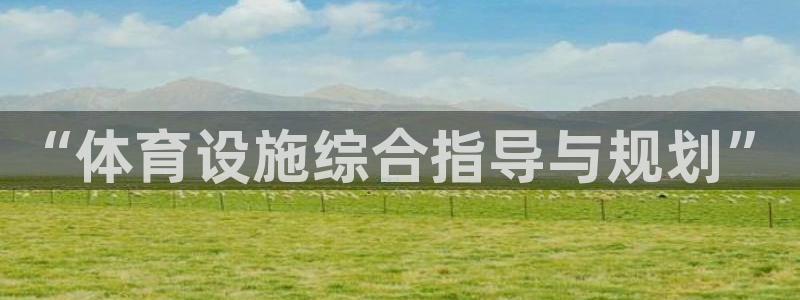 意昂3官方：“体育设施综合指导与规划”